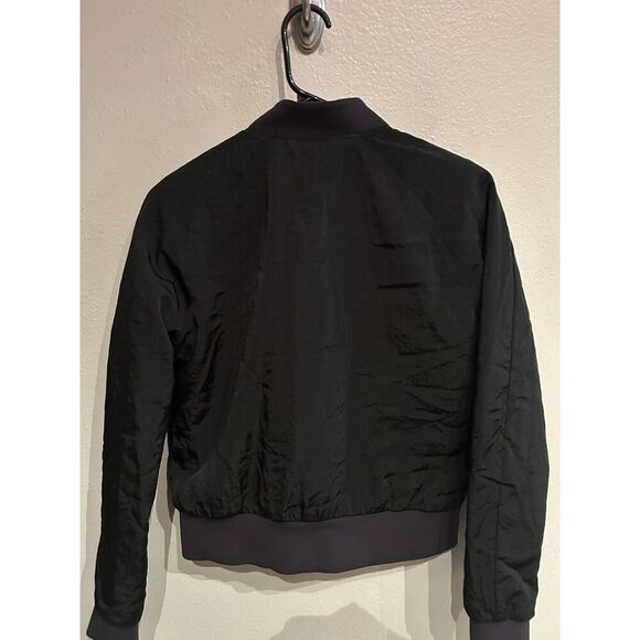 Lululemon Non Stop Shell Black Full Zip Bomber Jacket Sz 4 Women’s - Picture 2 of 7